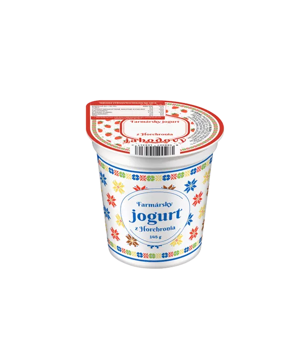Farmárský jogurt z Horehornia jahodový 145 g