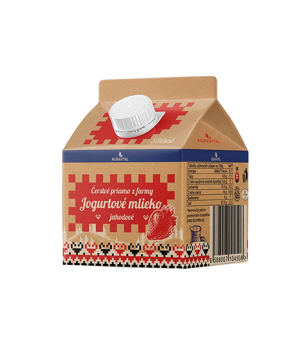 Jogurtové mlieko z Horehronia jahodové 330 ml