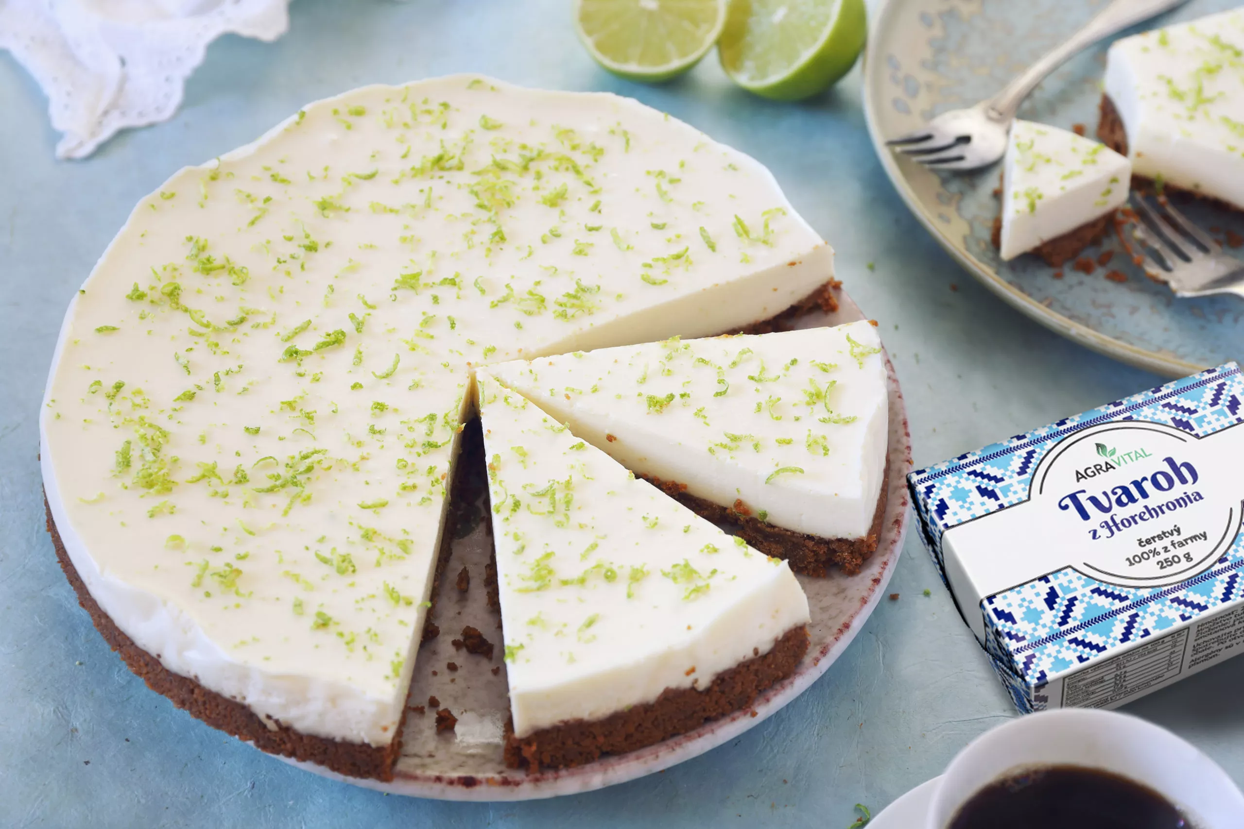 Limetkový cheesecake