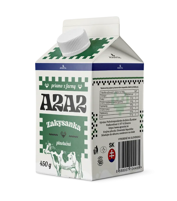 A2A2 farmárska zakysanka plnotučná 450g